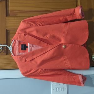 The Limited- Bright Neon Peach Blazer - Small